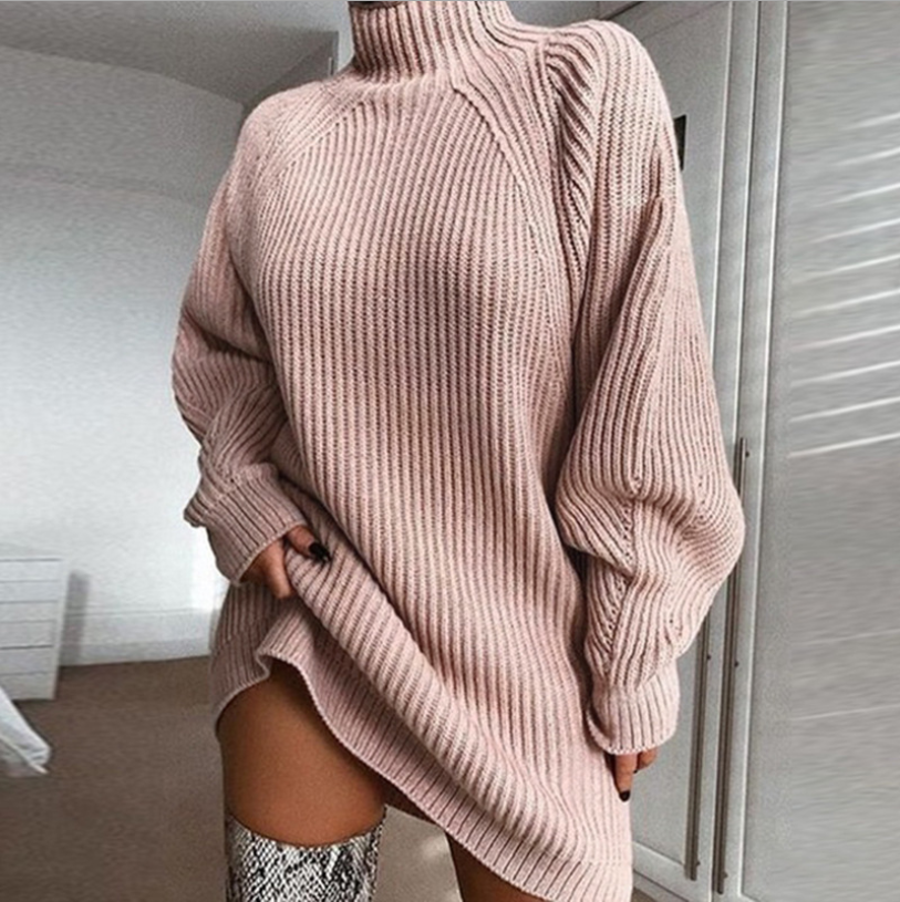 Turtleneck Sweater Dress