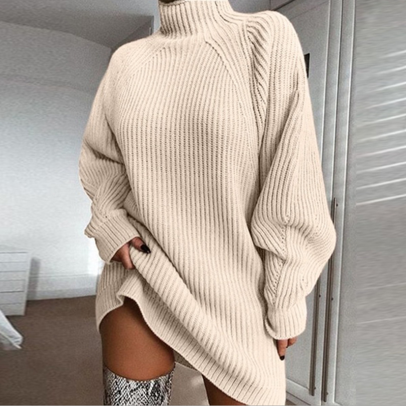 Turtleneck Sweater Dress