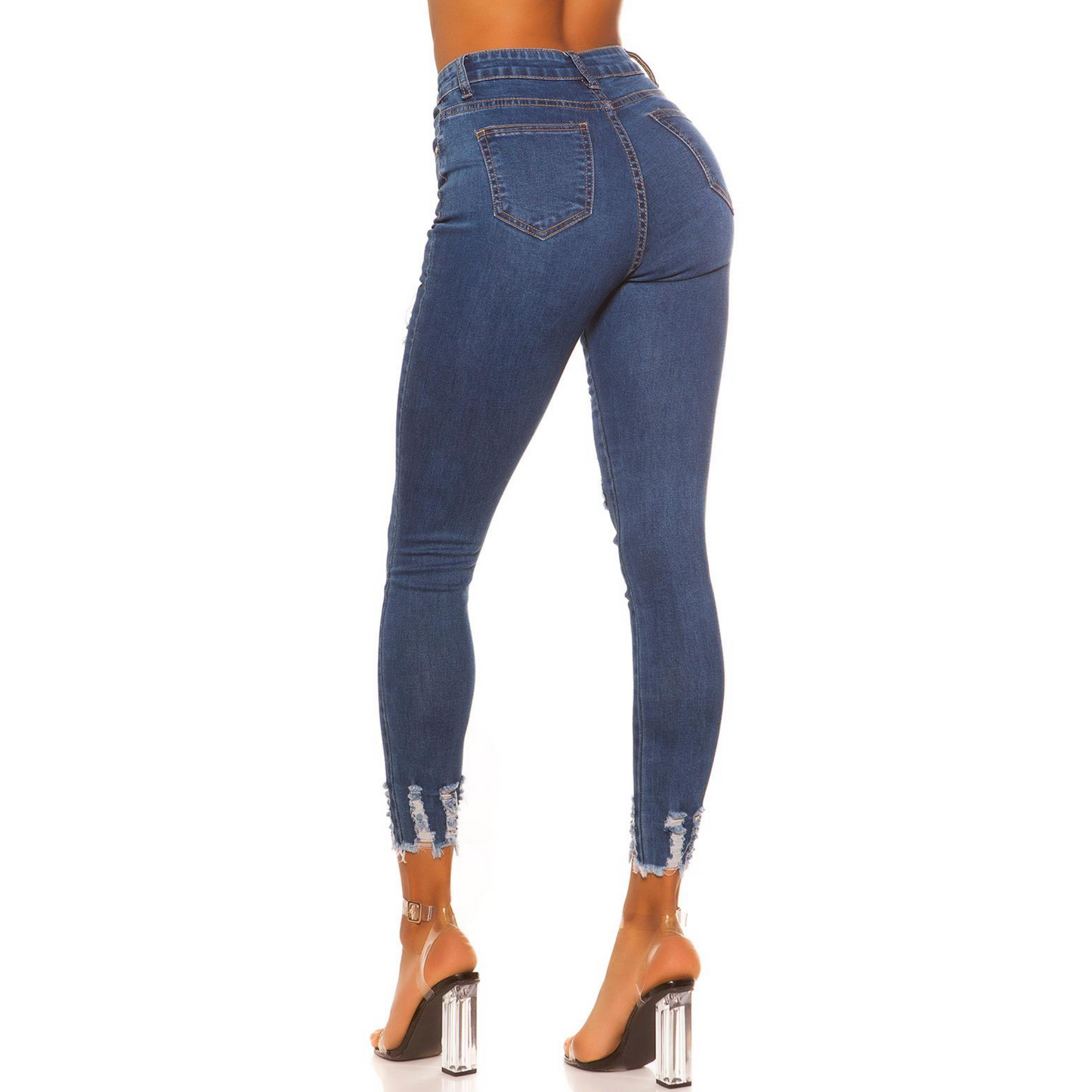 High Waist Ripped Jeans