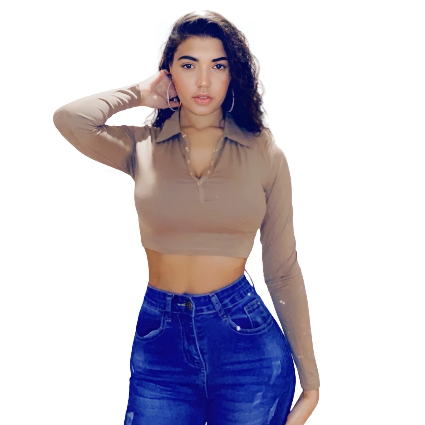 Cappuccino Lexy Crop Top