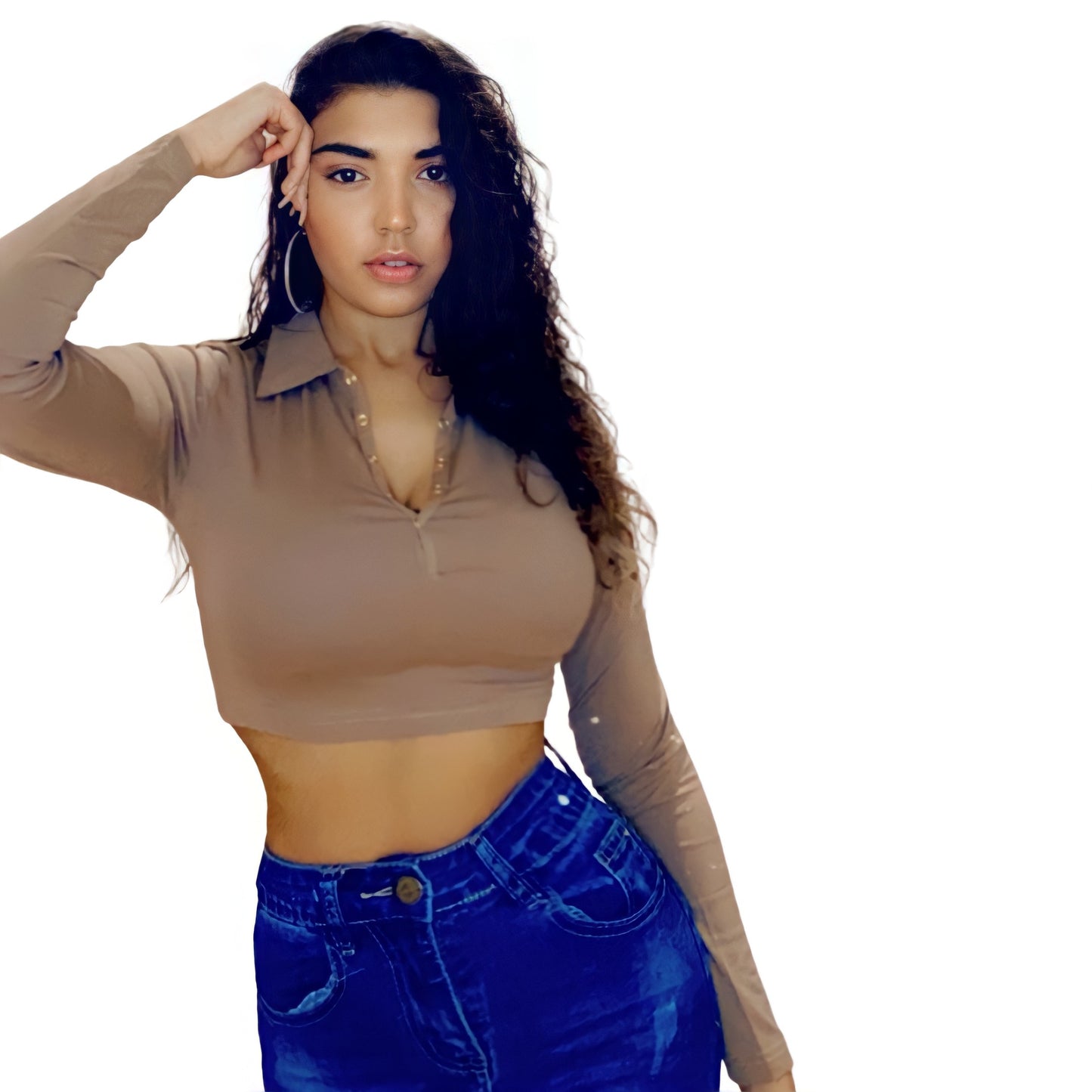 Cappuccino Lexy Crop Top